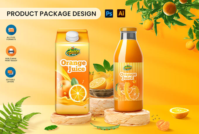 do unique product packaging and label design