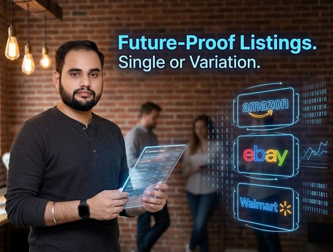 listing and variation expert of amazon ebay walmart shopify