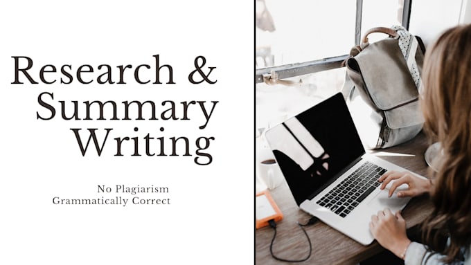 do all sort of research summary writing without plagiarism