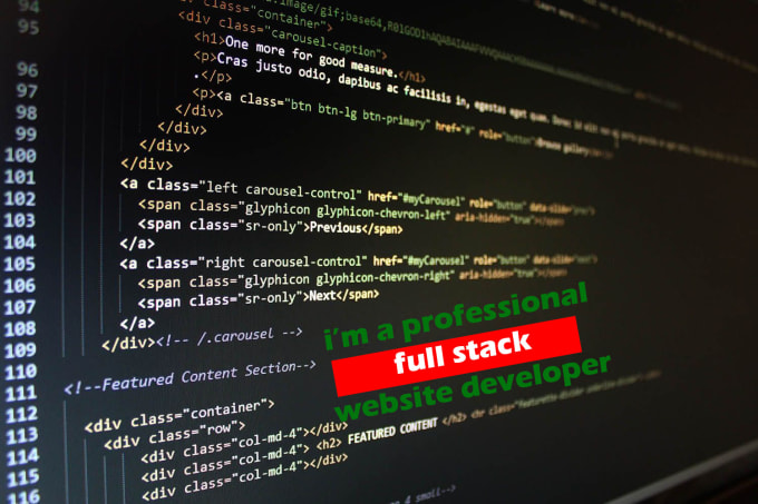 Be your website developer in html,css,javascript,php,laravel by ... image.