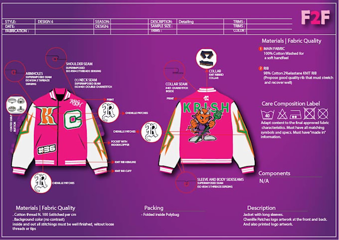 do fashion design and clothing technical flat sketch