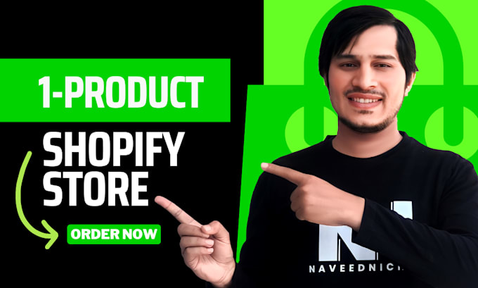 create one product shopify store, design single product store