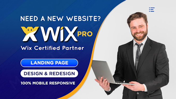 build wix website design, redesign or develop