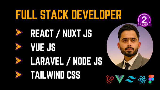 develop laravel vue react nuxt website and integrate ai features
