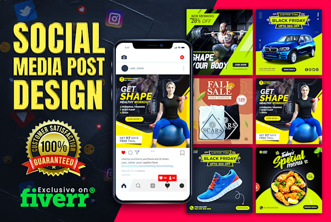 design social media post for facebook ads and instagram ads