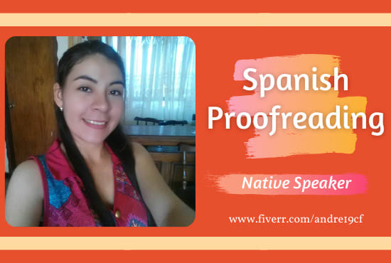 edit and proofread your spanish texts