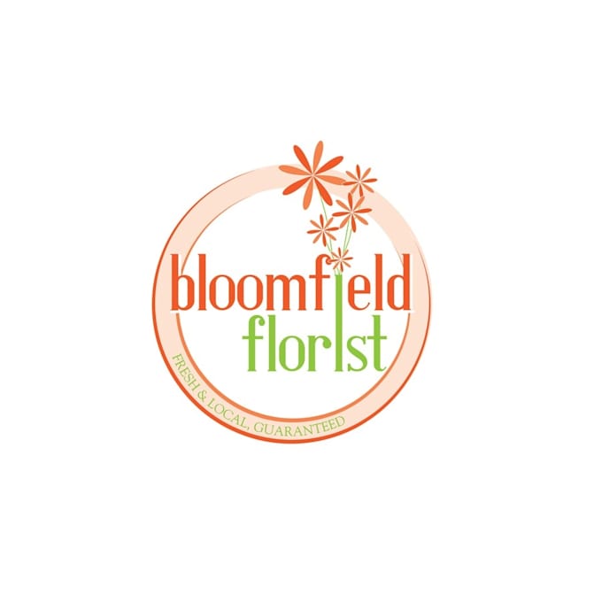 design bloomfield florist logo