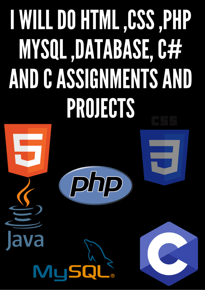 Do html css php csharp c mysql database errors assignments projects by ...