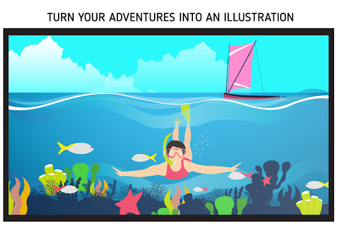 design flat illustration flat vector art as your description