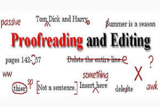 proofread and edit for you