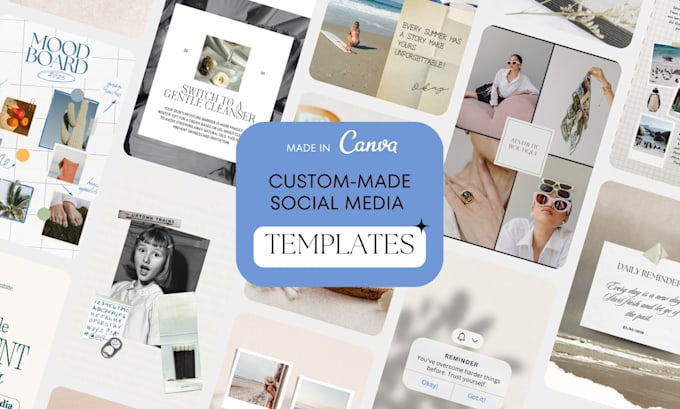design editable and custom canva templates for your instagram social media