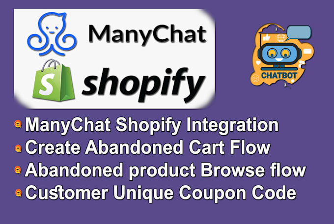 create chatbot in manychat for your shopify store