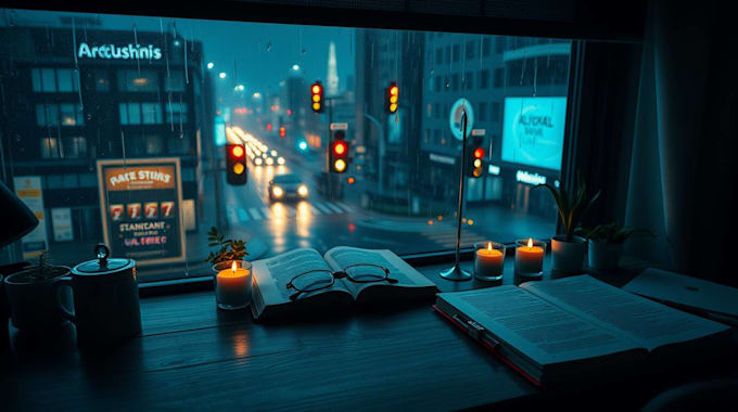 create rain ambience videos with natural sounds for youtube