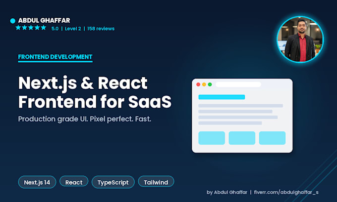 be your nextjs and react frontend developer for saas web apps