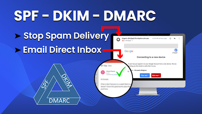 fix spf, dkim, dmarc, bimi better inbox email delivery spam