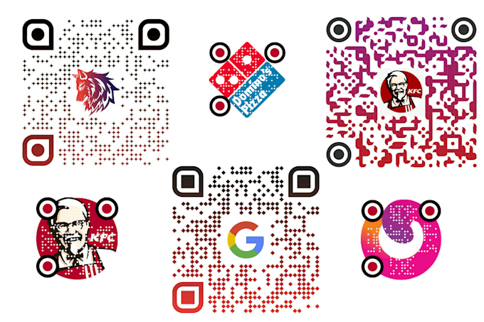 Design custom and digital qr codes for you by Mohsinkhanzz | Fiverr
