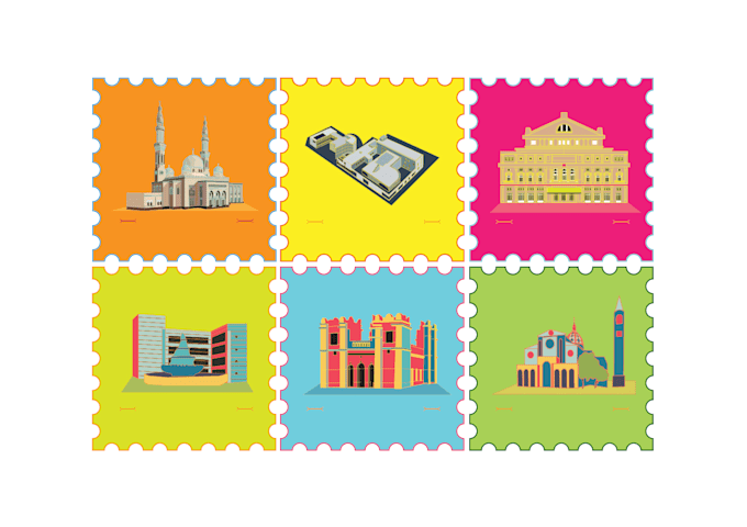 do perfect vector illustrations of map, buildings icons