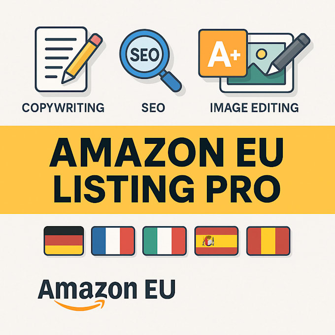 optimize your amazon eu listing with SEO copy a plus content and images