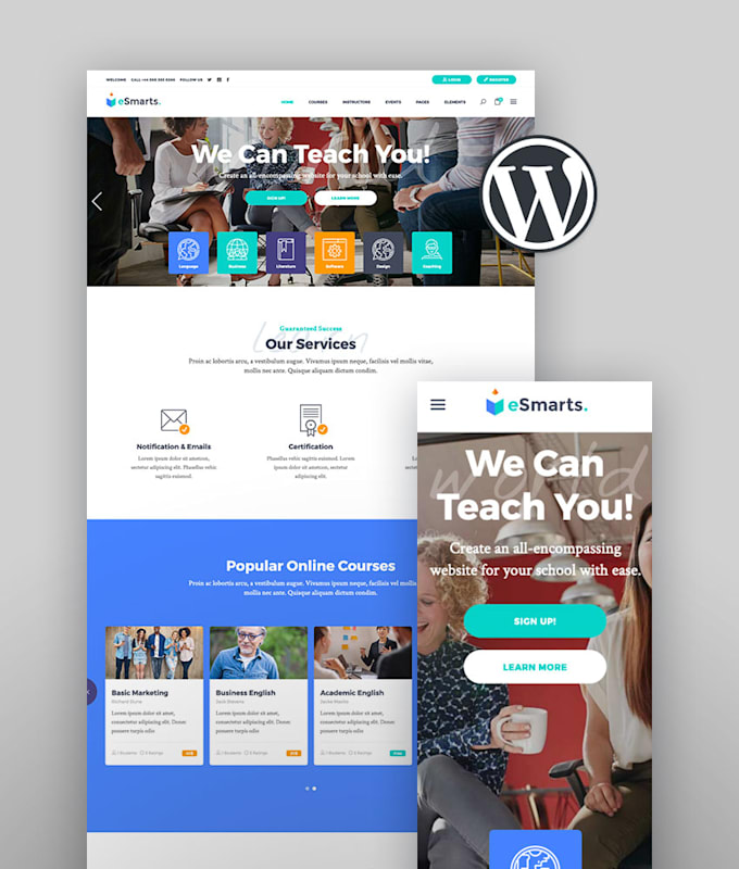 design learndash lms with course membership, elementor, buddyboss