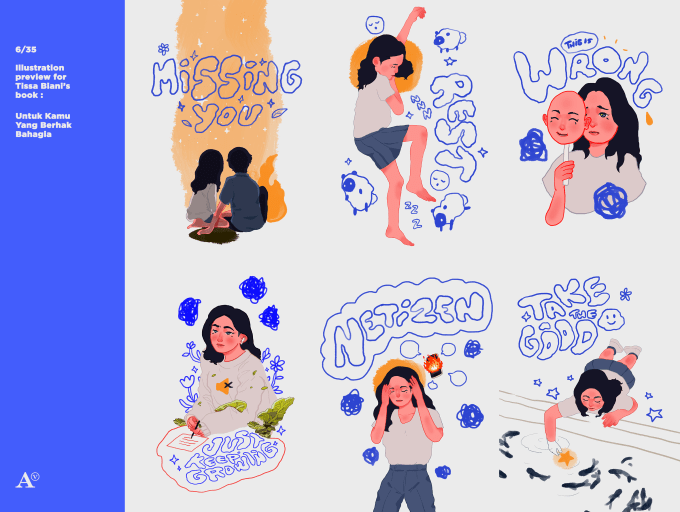 create charming simple illustrations for book, or anything