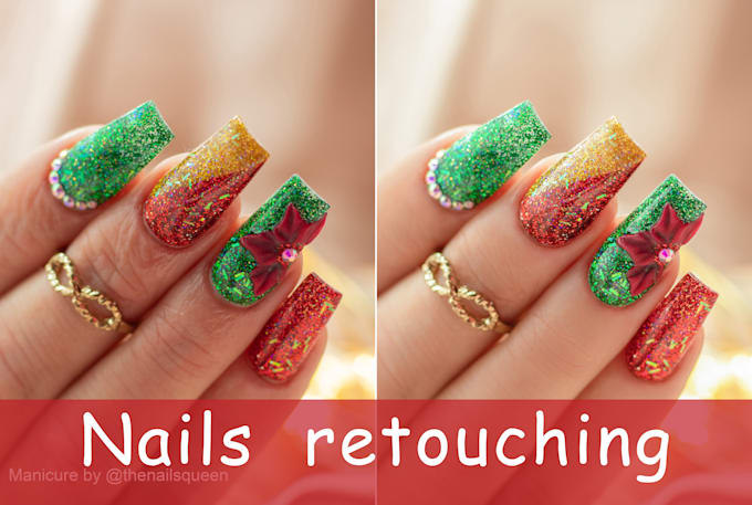 retouch nails and manicure