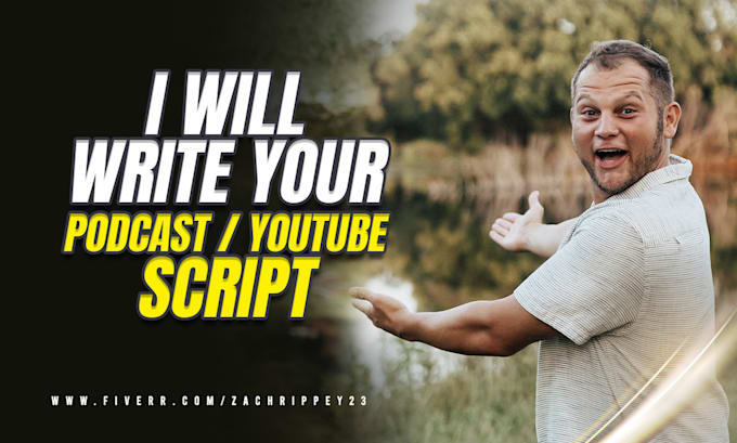 write your podcast script, youtube script, or social content