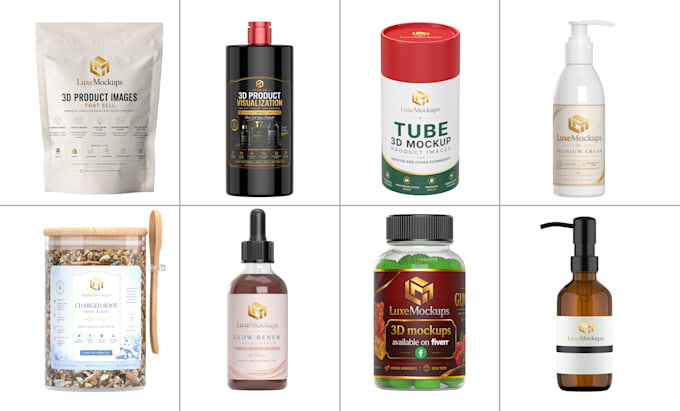 do realistic 3d product mockup and rendering of your product