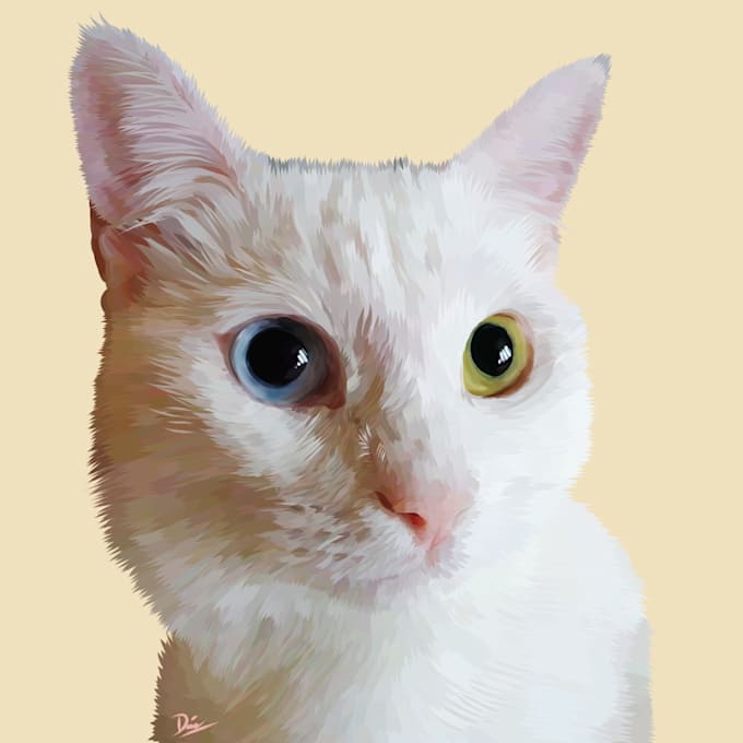 edit your pet photo into a amazing vectorart