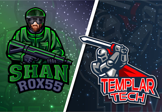 craft esports, twitch and youtube logo designs