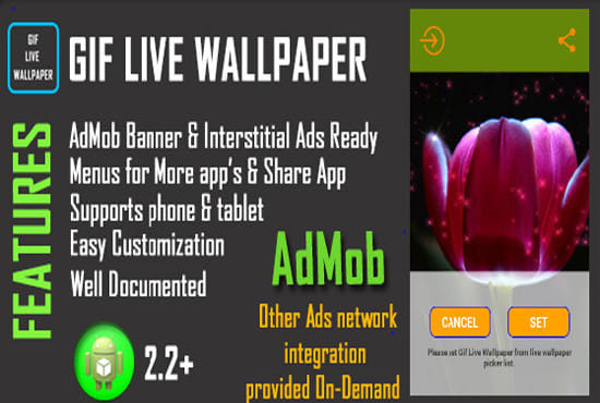 Give You Gif Live Wallpaper With Admob By Ilyasslamrini