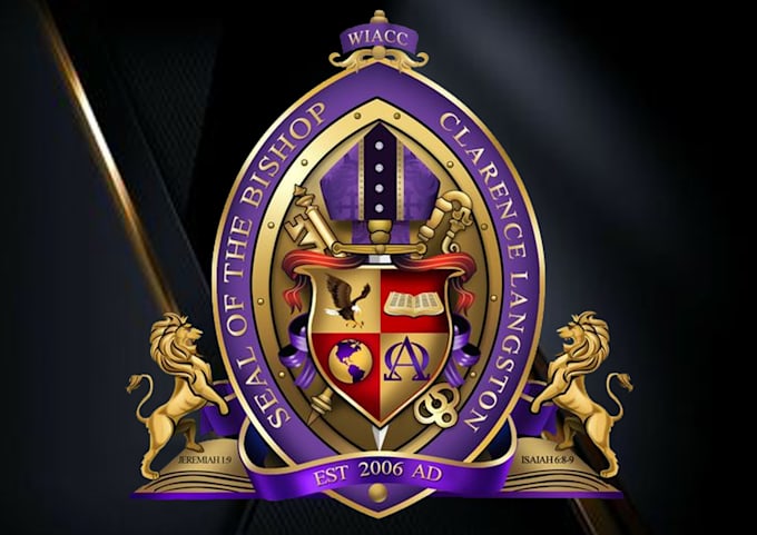 create a unique church seal and bishop crest