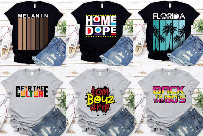 do custom tshirt and minimalist typography t shirts design
