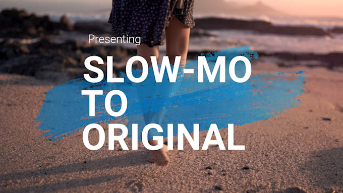 speed up slow motion videos to normal speed