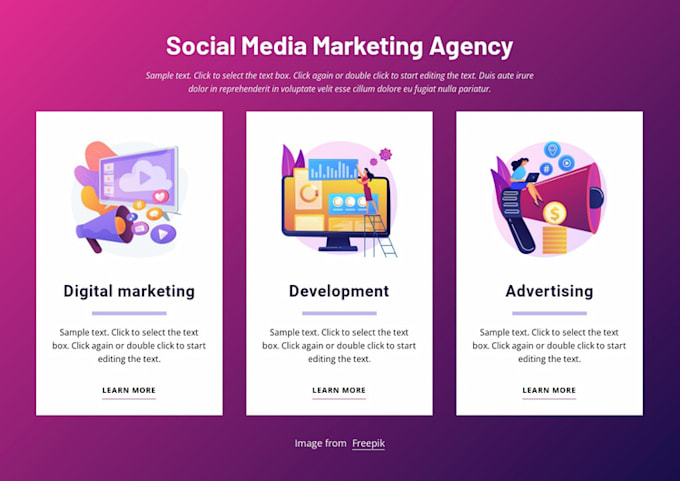 create digital marketing agency website