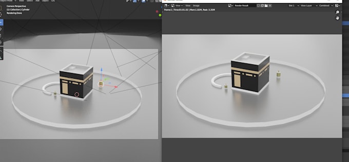 3d model  objects,  props and buildings in blender