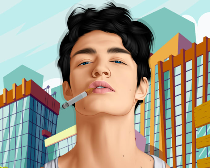 draw your amazing cartoon portrait from your photo