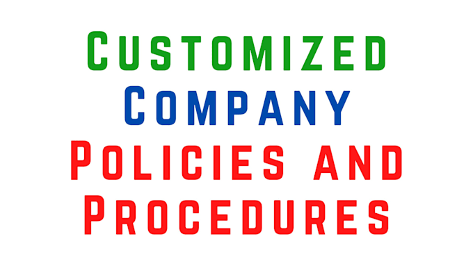 write your business and company policies