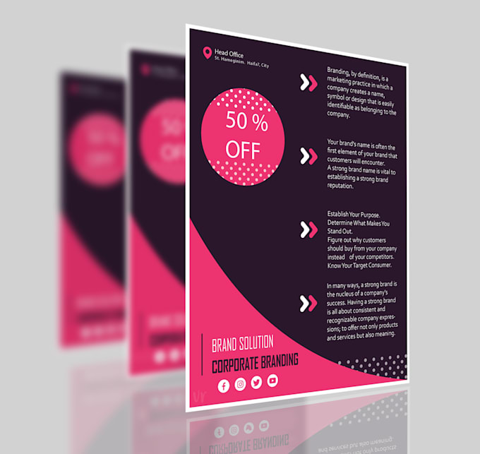 create eye catching social media and flyer designs
