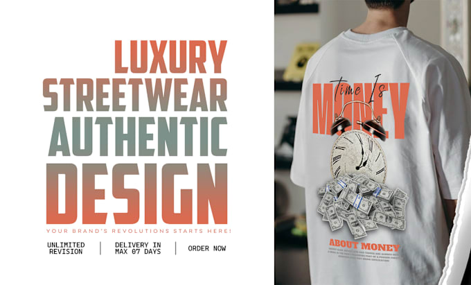 Luxury streetwear t shirt design for your brand by Solosojib Fiverr