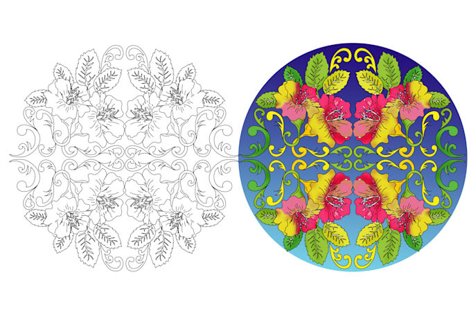 create beautiful mandalas,zentangles,colouring books,doodles