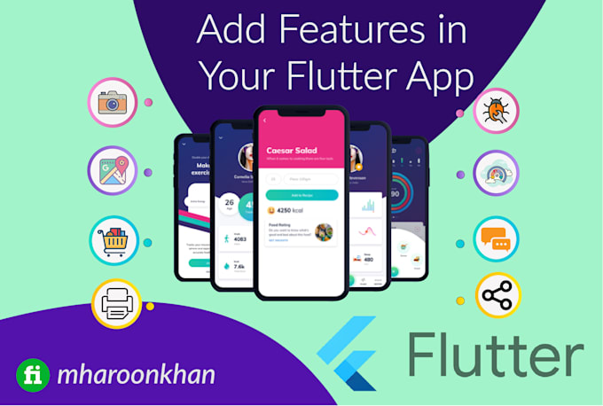 Add features to flutter mobile app by Mharoonkhan | Fiverr