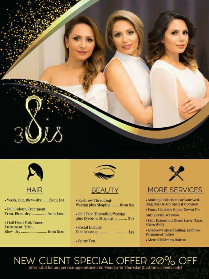 Design Hair Extension Salon Beauty Women Flyer By Muhammadfais773 Fiverr