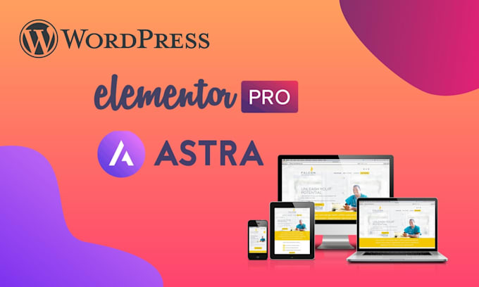 design a wordpress website or landing page by elementor pro