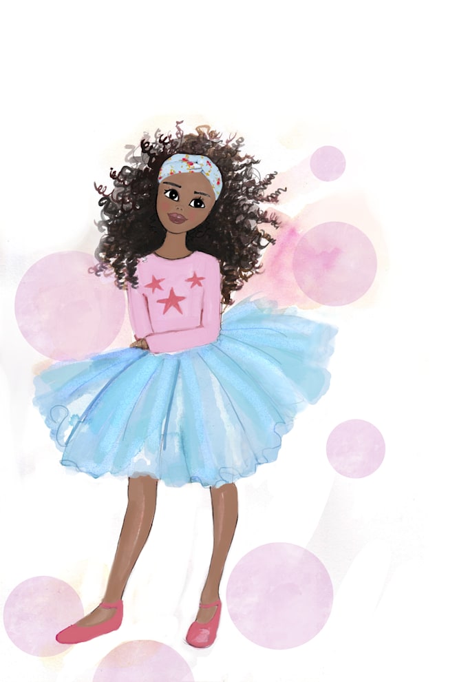 create personalized children illustration for gift
