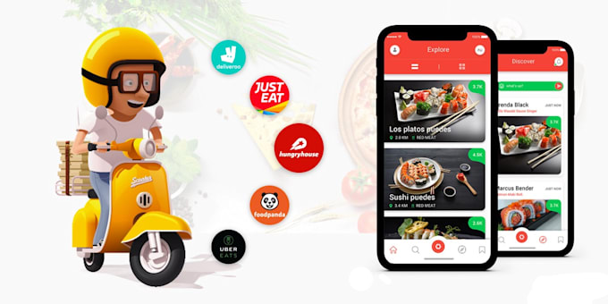 Develop food delivery app, grocery app restaurant web app by