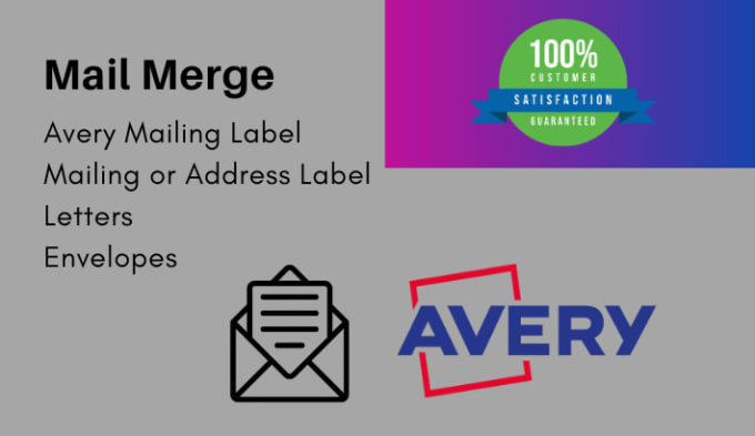 Do Mail Merge Avery Mailing Labelsenvelopes In 24 Hours By Abdurrahman0301 Fiverr 8499