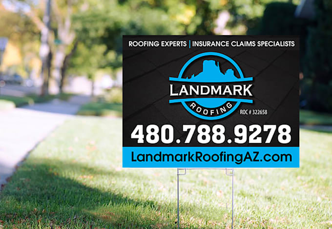 design billboard, yard sign, signage, roll up banner
