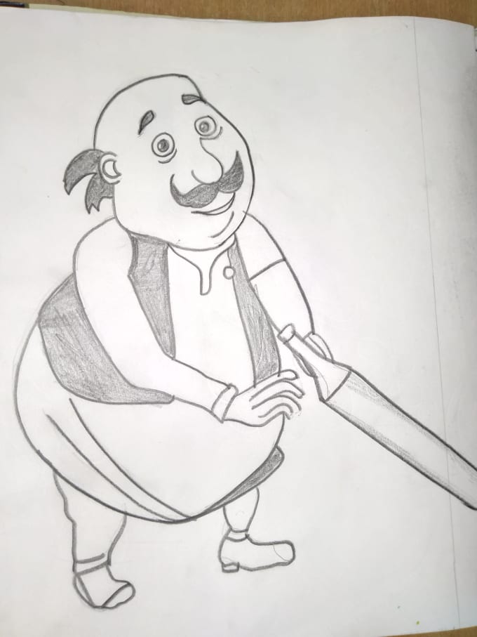 Motu Patlu Cartoon Drawing HD wallpaper | Pxfuel