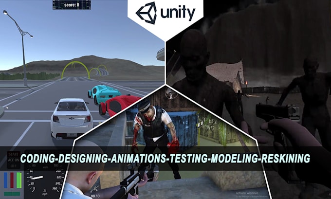 develop any type of game in unity
