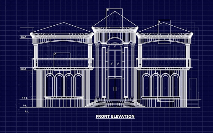 do floor plans, architectural blueprints for city permit